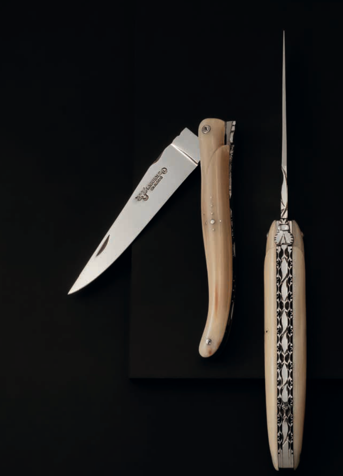 Laguiole En Aubrac Solid Horn Pocket Knife | France – Laguiole Le