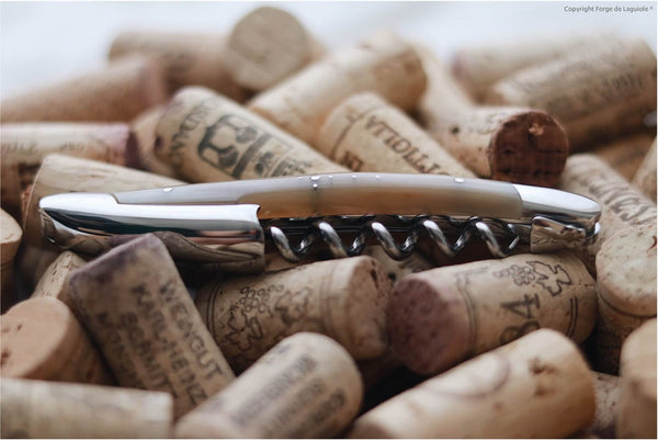 Forge De Laguiole Sommelier corkscrew with Light Horn and High polish finish.