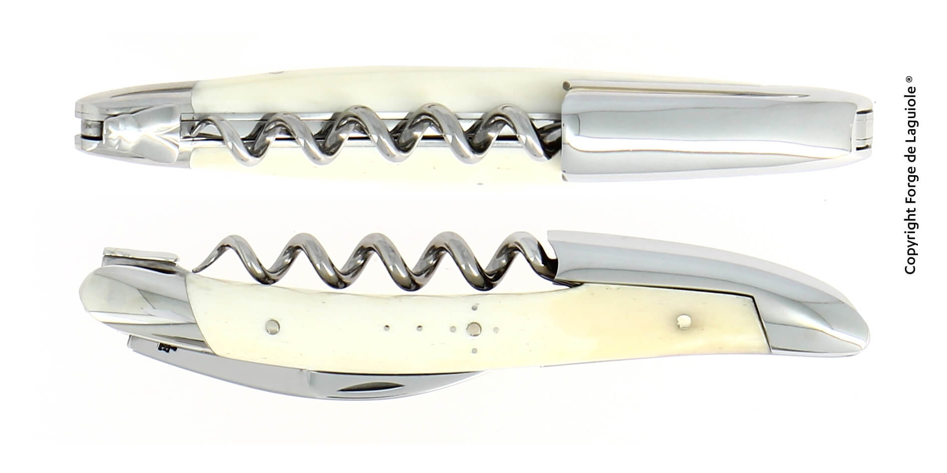 Forge De Laguiole Sommelier Bone Corkscrew with High polish finish