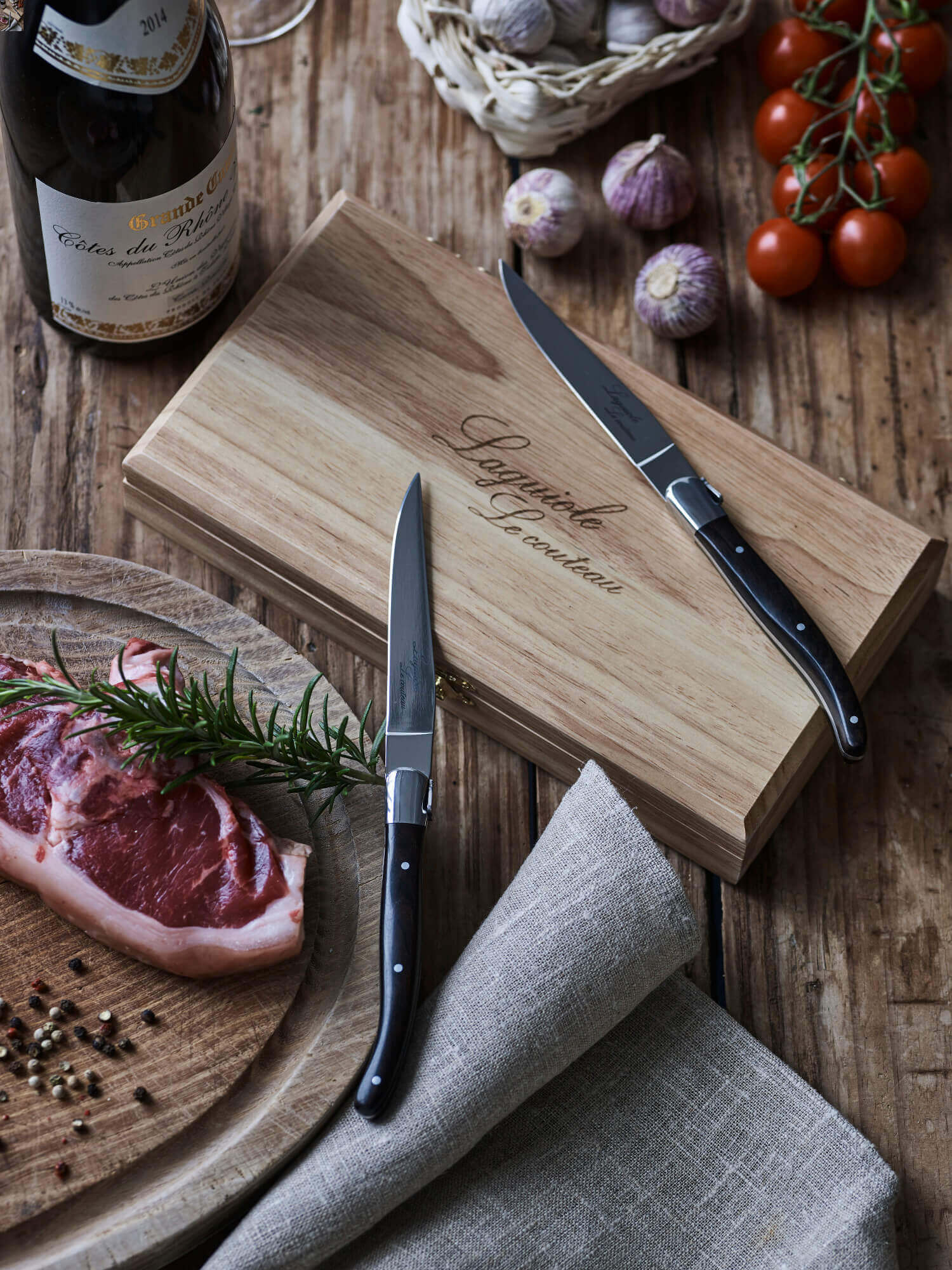 Laguiole Le Couteau knives - EBONY