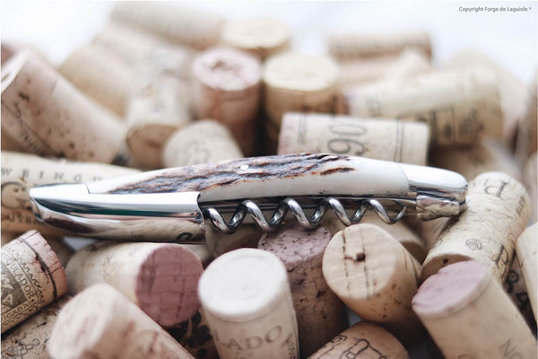 Forge De Laguiole Sommelier Hjortegevir Højglansfinish
