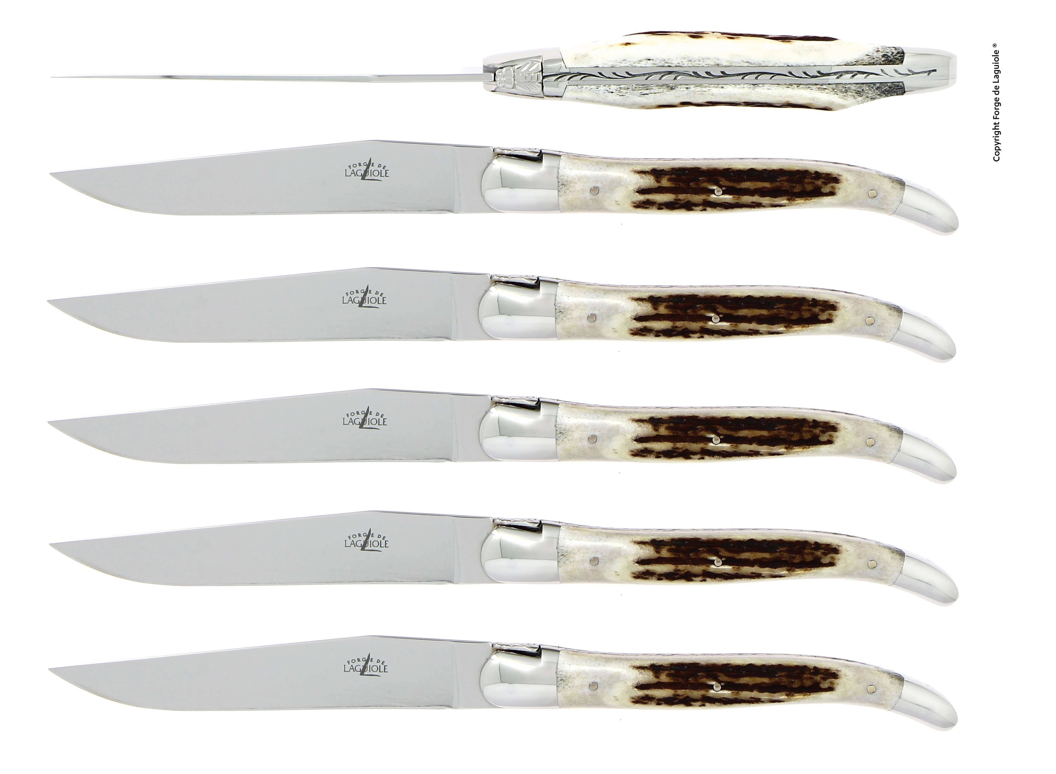 Forge de Laguiole Deer Antler Table Knives | France – Laguiole Le