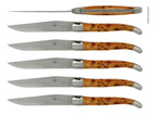 Forge De Laguiole Juniper handle - Satin Matte Stainless Steel Blade