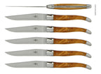 Forge De Laguiole Olivewood handle and a Satin Finish