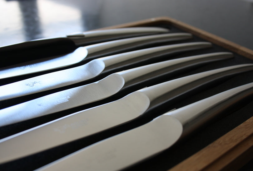 Laguiole En Aubrac Matt Stainless Steel Steak Knives
