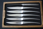 Laguiole En Aubrac Matt Stainless Steel Steak Knives