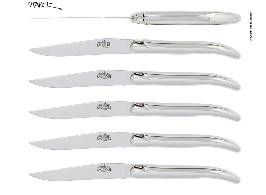 Sæt med Forge De Laguiole knive designet af Philippe Starck