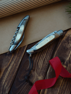 Gavesæt - Aubrac Kohorn - Sommelierkniv og Foldekniv - Forge De Laguiole