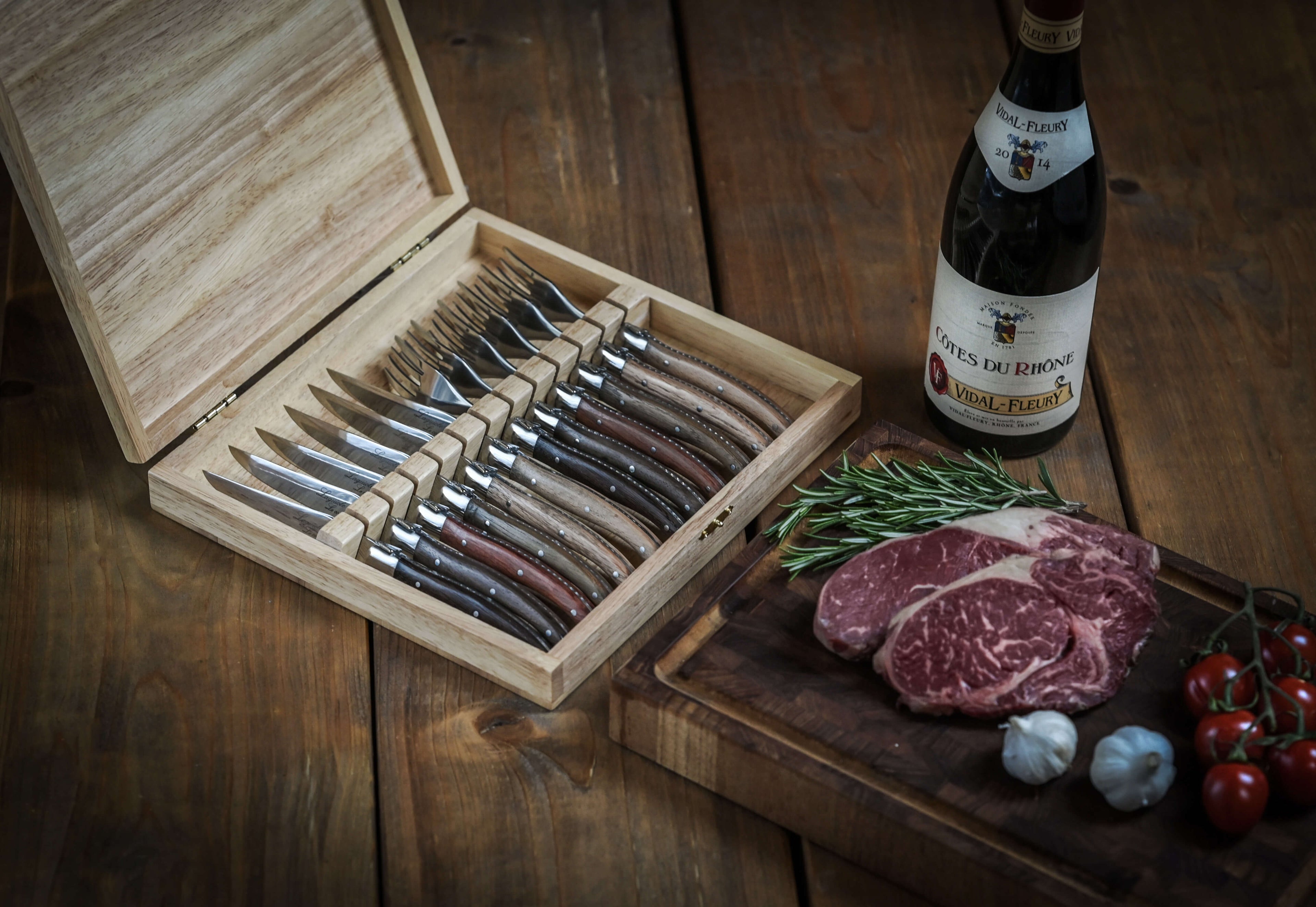Laguiole Le couteau - 6 knives and forks