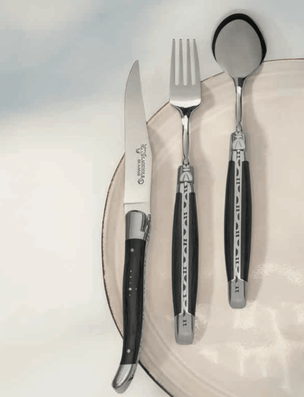 Laguiole En Aubrac Ebony Wood Steak Knives