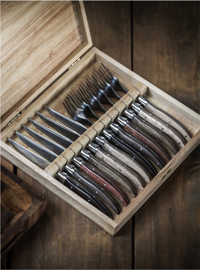 Laguiole Le couteau - 6 knives and forks