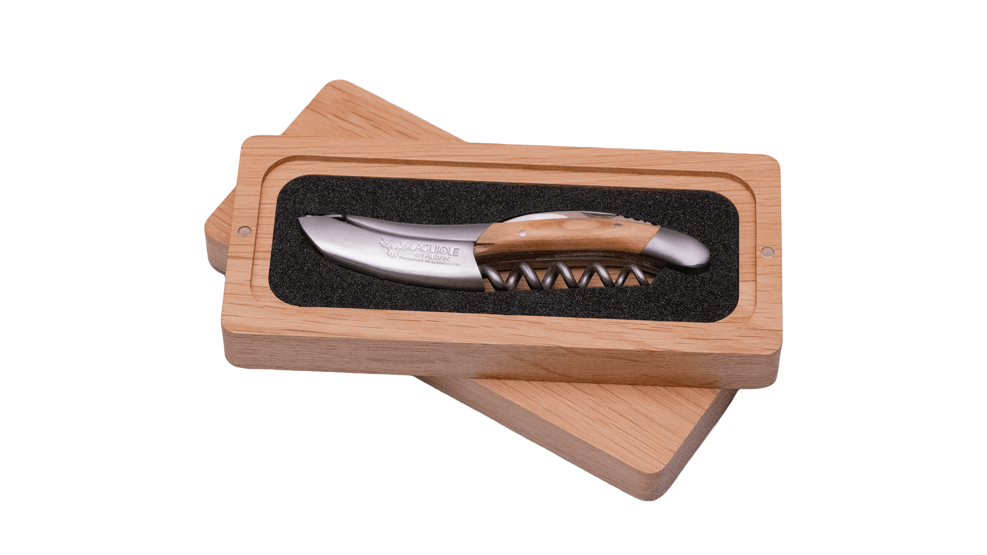 Classic Laguiole Sommelier from Laguiole En Aubrac with Olive Wood and Matte Finish