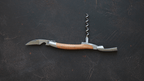 Forge De Laguiole Sommelier Corkscrew with Olivewood and Satin finish