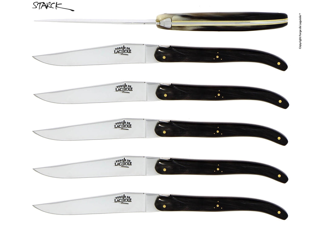 Sæt med Forge De Laguiole knive designet af Philippe Starck