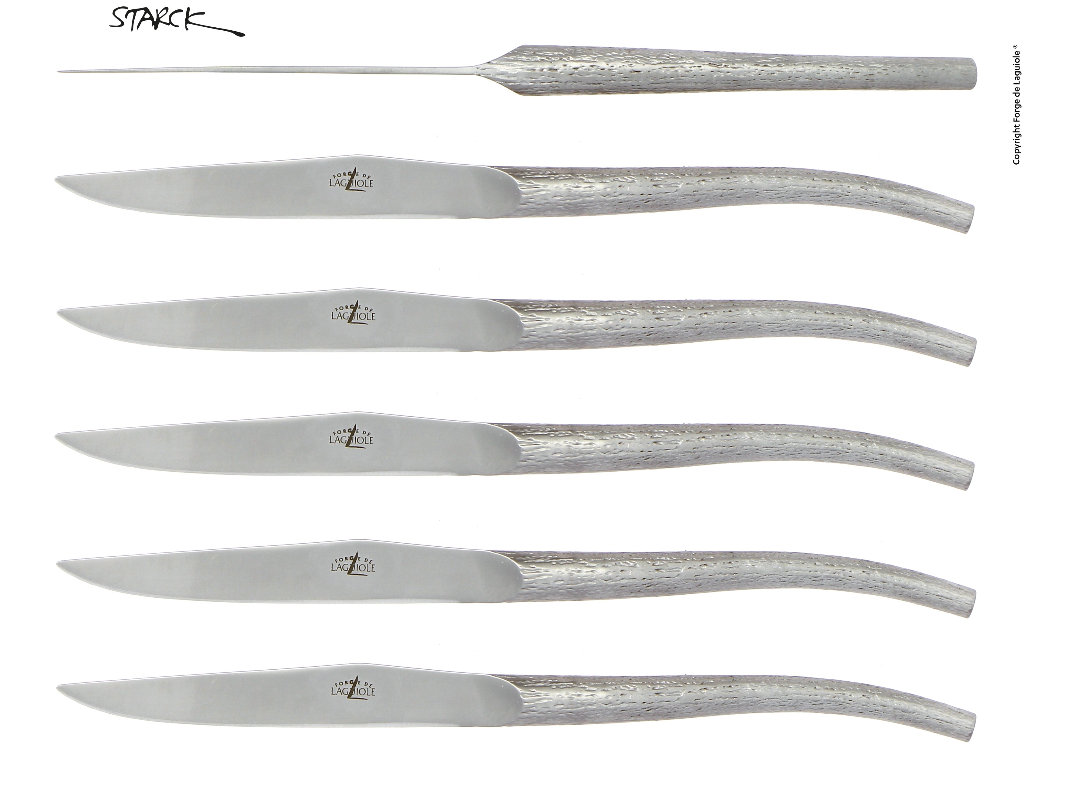 Forge De Laguiole Table knives designed by Philippe Starck