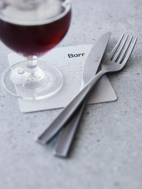 Table Noir - Barr Cutlery with Stonewashed Finish