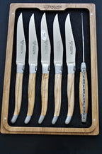 Laguiole En Aubrac Olive Wood Steak Knives