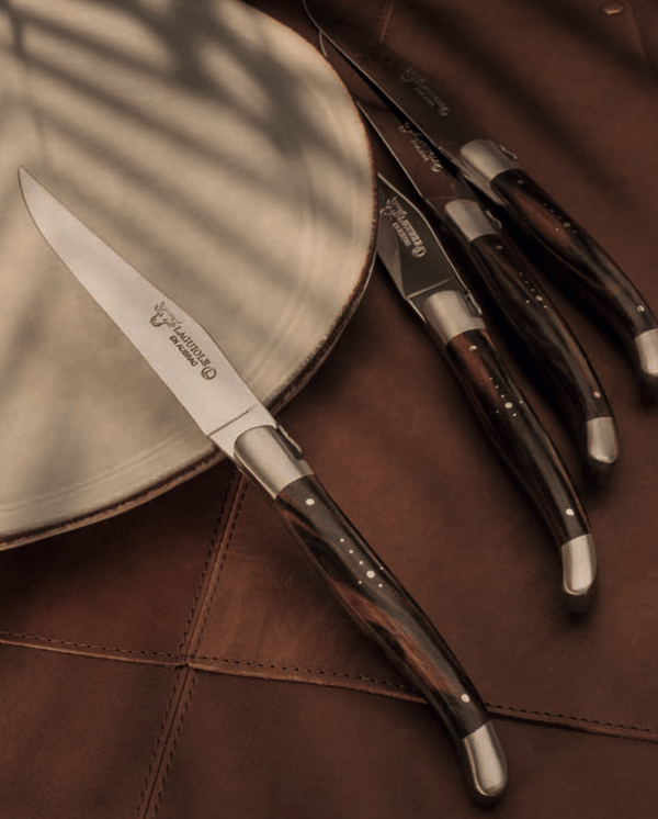 Laguiole En Aubrac – Macassar Ebony Steak Knives