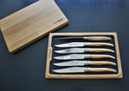 Laguiole En Aubrac Olive Wood Steak Knives