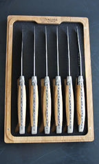 Laguiole En Aubrac Olive Wood Steak Knives