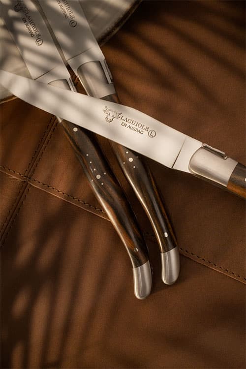 Laguiole En Aubrac – Macassar Ebony Steak Knives